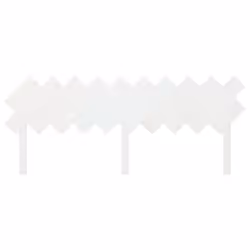 VidaXL 819241 headboard/footboard White - Additional view 4