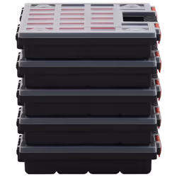 vidaXL 5/10x Assortment Boxes Polypropylene Tool Organiser Box Multi Models - 15 dividers