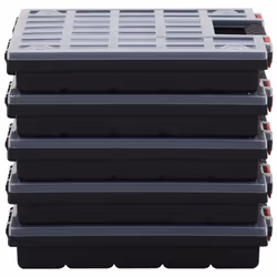 vidaXL 5/10x Assortment Boxes Polypropylene Tool Organiser Box Multi Models - 26 dividers