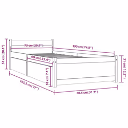 VidaXL 3103473 bed frame - Additional view 6