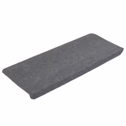 vidaXL Self-adhesive Stair Mats Carpet Stair Treads Stair Step Protector Rug - grey, 65 x 28 cm