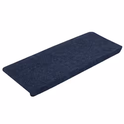 vidaXL Self-adhesive Stair Mats Carpet Stair Treads Stair Step Protector Rug - blue, 65 x 28 cm - Additional view 3