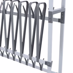 vidaXL Shoe Rack with Wheels Silver Shoe Organiser Shelf Stand Storage Unit - Additional view 4