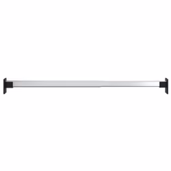 vidaXL 2x Telescopic Wardrobe Rails Silver 58-100 cm Wardrobe Hanging Rail
