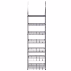 vidaXL Hanging Closet Organiser with 7 Shelves Clothes Hanging Storage Shelf