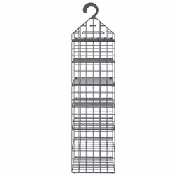 vidaXL Hanging Closet Organiser with 7 Shelves Clothes Hanging Storage Shelf