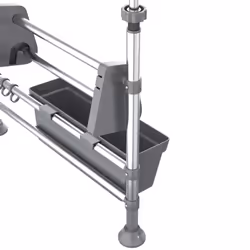 vidaXL Adjustable Kitchen Organiser Aluminium Cleaning Supplies Storage Holder - Additional view 6