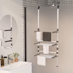 vidaXL 3-Tier Hanging Laundry Drying Rack Aluminium Clothes Hanger Tower Dryer