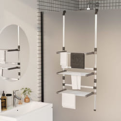 vidaXL 3-Tier Hanging Laundry Drying Rack Aluminium Clothes Hanger Tower Dryer