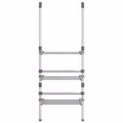 vidaXL 3-Tier Hanging Laundry Drying Rack Aluminium Clothes Hanger Tower Dryer