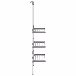 vidaXL 3-Tier Hanging Laundry Drying Rack Aluminium Clothes Hanger Tower Dryer