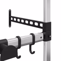 vidaXL Telescopic Garden Rack with 3 Shelves Silver Aluminium Tool Storage - Additional view 5