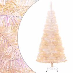 vidaXL Artificial Christmas Tree with Iridescent Tips Green PVC Multi Sizes - White, 240 cm