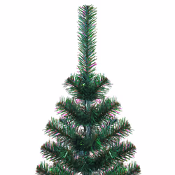 vidaXL Artificial Christmas Tree with Iridescent Tips Green PVC Multi Sizes - Green, 240 cm - Additional view 2