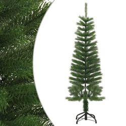 vidaXL Artificial Slim Christmas Tree with Stand PE Christmas Tree Multi Sizes - 120 x 41 cm