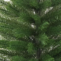 vidaXL Artificial Slim Christmas Tree with Stand PE Christmas Tree Multi Sizes - 150 x 46 cm - Additional view 5
