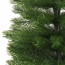 vidaXL Artificial Slim Christmas Tree with Stand PE Christmas Tree Multi Sizes - 240 x 63 cm - Additional view 4