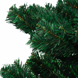 vidaXL Swirl Christmas Tree with Stand and LEDs Green PVC Decor Multi Sizes - green, 120 x 65 cm - Additional view 6
