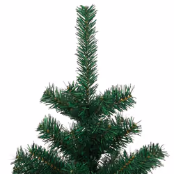 vidaXL Swirl Christmas Tree with Stand and LEDs Green PVC Decor Multi Sizes - green, 150 x 80 cm - Additional view 6