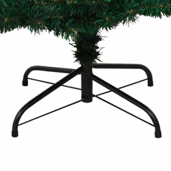vidaXL Swirl Christmas Tree with Stand and LEDs Green PVC Decor Multi Sizes - green, 150 x 80 cm - Additional view 7