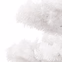 vidaXL Swirl Christmas Tree with Stand and LEDs Green PVC Decor Multi Sizes - white, 120 x 65 cm - Additional view 5