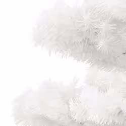 vidaXL Swirl Christmas Tree with Stand and LEDs Green PVC Decor Multi Sizes - white, 180 x 95 cm - Additional view 4