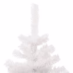 vidaXL Swirl Christmas Tree with Stand and LEDs Green PVC Decor Multi Sizes - white, 180 x 95 cm - Additional view 5