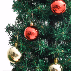 vidaXL Christmas Cactus with Stand and LED Green 210 cm PVC Artificial Cactus - Additional view 4