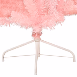 vidaXL Artificial Half Christmas Tree with Stand Decoration Artificial Tree - Pink, 240 cm - Additional view 7