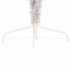 vidaXL Artificial Half Christmas Tree with Stand Decoration Artificial Tree - Silver, 210 cm - Additional view 6