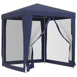 ) vidaXL Party Tent with Mesh Sidewalls Canopy Gazebo Multi Colours Multi Sizes - Blue, 200 x 200 x 240 cm (L x W x H