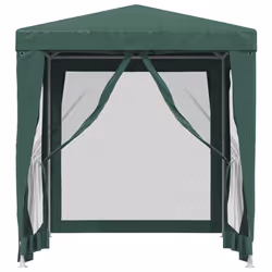 ) vidaXL Party Tent with Mesh Sidewalls Canopy Gazebo Multi Colours Multi Sizes - Green, 200 x 200 x 240 cm (L x W x H - Additional view 4