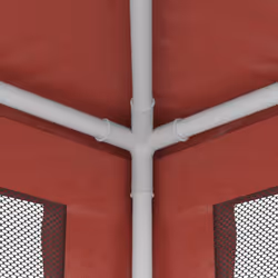 ) vidaXL Party Tent with Mesh Sidewalls Canopy Gazebo Multi Colours Multi Sizes - Red, 297 x 396 x 246 cm (L x W x H - Additional view 6
