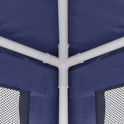 ) vidaXL Party Tent with Mesh Sidewalls Canopy Gazebo Multi Colours Multi Sizes - Blue, 296 x 594 x 258 cm (L x W x H