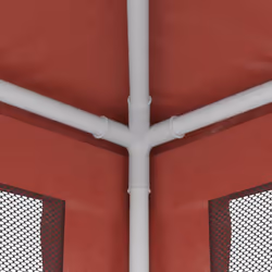 ) vidaXL Party Tent with Mesh Sidewalls Canopy Gazebo Multi Colours Multi Sizes - Red, 296 x 594 x 258 cm (L x W x H - Additional view 5
