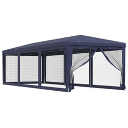 ) vidaXL Party Tent with Mesh Sidewalls Canopy Gazebo Multi Colours Multi Sizes - Blue, 300 x 898 x 258 cm (L x W x H