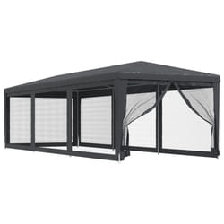 ) vidaXL Party Tent with Mesh Sidewalls Canopy Gazebo Multi Colours Multi Sizes - Anthracite, 300 x 898 x 258 cm (L x W x H