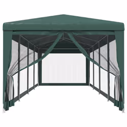 ) vidaXL Party Tent with Mesh Sidewalls Canopy Gazebo Multi Colours Multi Sizes - Green, 300 x 1200 x 260 cm (L x W x H