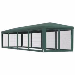 ) vidaXL Party Tent with Mesh Sidewalls Canopy Gazebo Multi Colours Multi Sizes - Green, 300 x 1200 x 260 cm (L x W x H - Additional view 4