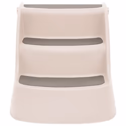 vidaXL Folding 3-Step Dog Stairs Cream Plastic Pet Ladder Folding Pet Stair