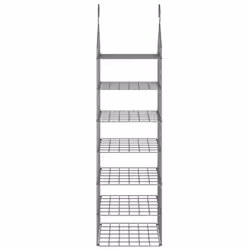 vidaXL 2x Hanging Closet Organiser with 7 Shelves Hanging Wardrobe Organiser