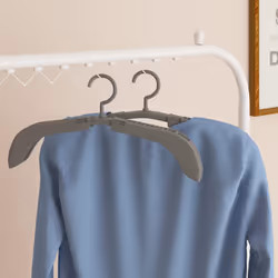 vidaXL 10x Extendable Clothes Hangers Grey Coat Rack Pull-out Clothes Hanger