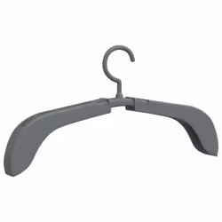 vidaXL 10x Extendable Clothes Hangers Grey Coat Rack Pull-out Clothes Hanger