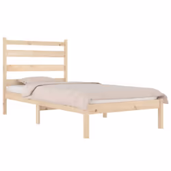 vidaXL Solid Wood Pine Bed Frame Wooden Bedstead Bed Base Multi Colours/Sizes - brown, 100 x 200 cm