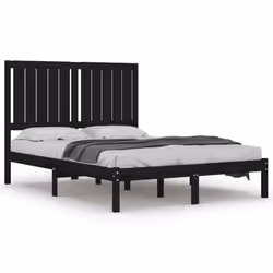 VidaXL 3104397, Black, 145.5 cm, 195.5 cm, 31 cm, 1400 x 1900 mm, 1455 x 40 x 1000 mm