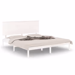 VidaXL 3104809, White, 155.5 cm, 2.06 m, 93.5 cm, 1500 x 2000 mm, 1540 x 60 x 825 mm