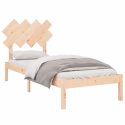 vidaXL Solid Wood Bed Frame Home Wooden Bed Base Bedstead Multi Colours/Sizes - Brown, 90 x 200 cm - Additional view 2