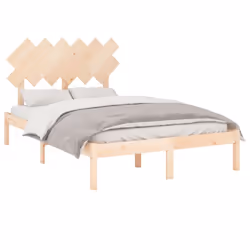 vidaXL Solid Wood Bed Frame Home Wooden Bed Base Bedstead Multi Colours/Sizes - Brown, 120 x 200 cm - Additional view 2