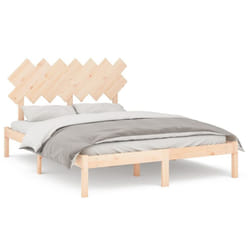 vidaXL Solid Wood Bed Frame Home Wooden Bed Base Bedstead Multi Colours/Sizes - brown, 140 x 200 cm