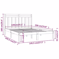 VidaXL 3105234 bed frame - Additional view 5